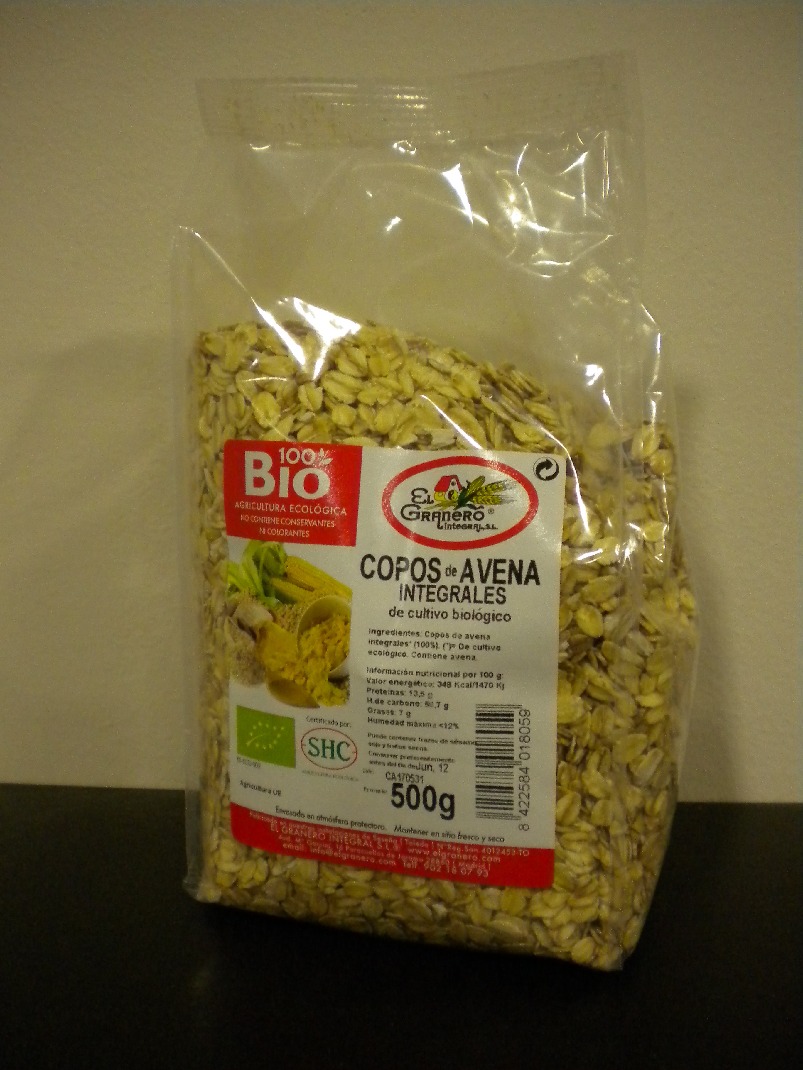 Avena en copos